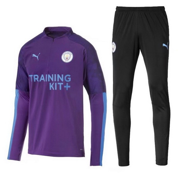 Trainingsanzug Manchester City 2019-20 Schwarz Lila